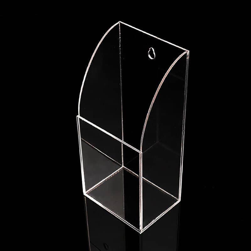 Wall Mount Clear Acrylic Remote Control Holder - 1 Case (65 x 45 x 140 mm)