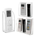 Wall Mount Clear Acrylic Remote Control Holder - 2 Case (130 x 45 x 140 mm) - view 3
