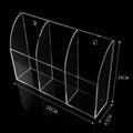 Wall Mount Clear Acrylic Remote Control Holder - 3 Case (200 x 45 x 140 mm)