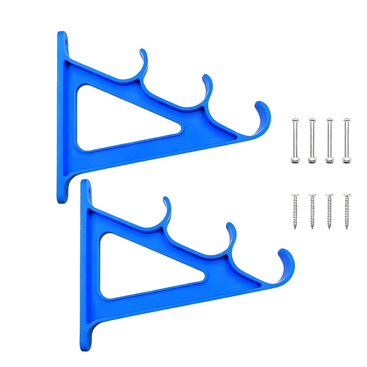 Wall Mount Fishing Rod Holder, 3 Rod Capacity - Blue