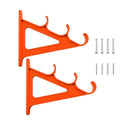 Wall Mount Fishing Rod Holder, 3 Rod Capacity - Orange