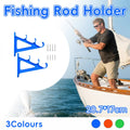 Wall Mount Fishing Rod Holder, 3 Rod Capacity - Orange - view 2