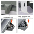 Wall Mount Kitchen Foil and Cling Wrap Dispenser with Cutter - Khaki - view 5
