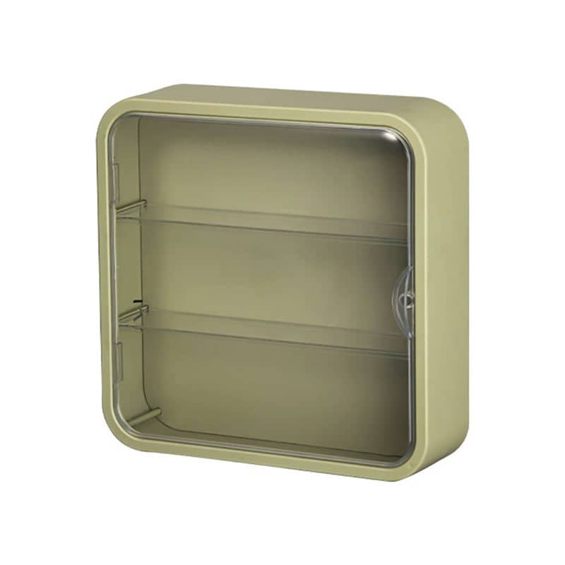 Wall Mounted Acrylic Figure Display Case - Green