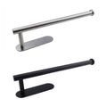 Wall-Mounted Adhesive Paper Roll Holder, Stainless Steel - Black - view 3