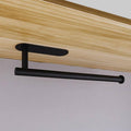 Wall-Mounted Adhesive Paper Roll Holder, Stainless Steel - Black - view 4