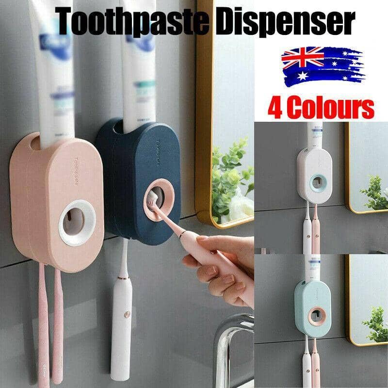 Wall-Mounted Automatic Toothpaste Dispenser - Sky Blue - view 2