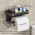Wall Mounted Bathroom Paper Towel Holder with Top Shelf, Self-Adhesive - view 3
