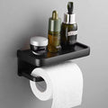 Wall Mounted Bathroom Paper Towel Holder with Top Shelf, Self-Adhesive - view 4