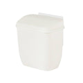 Wall Mounted Bin with Lid for Toilet and Kitchen, White - view 2