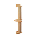 Wall Mounted Cat Climbing Frame with Rope Scratching Post, 93 cm Tall - view 2