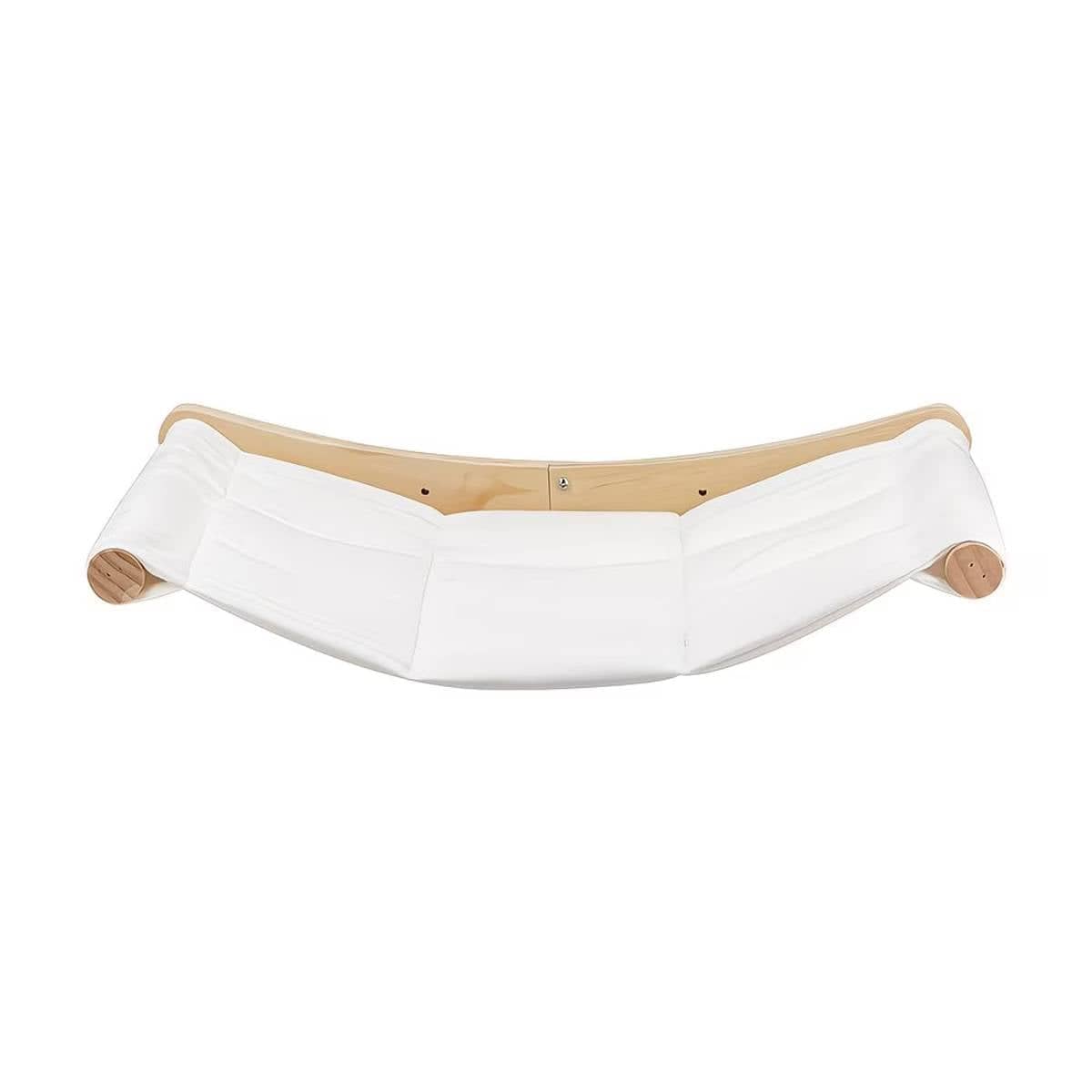 Wall Mounted Cat Hammock with Soft Fabric Sling and Natural Wood Arms - view 2