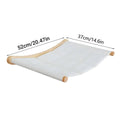 Wall Mounted Cat Hammock with Soft Fabric Sling and Natural Wood Arms - view 3