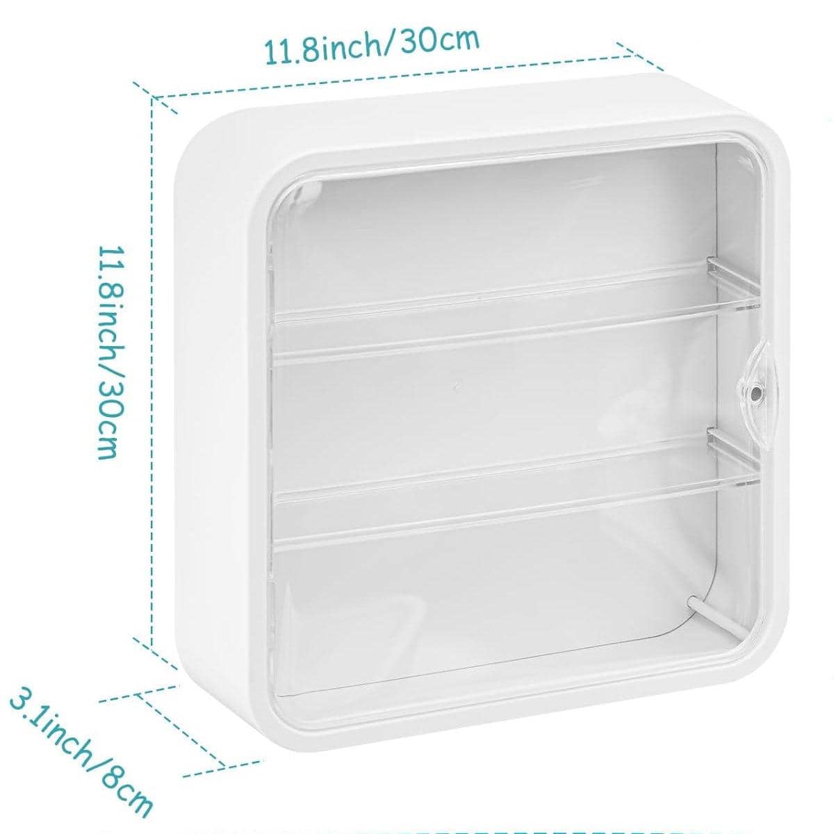Wall Mounted Display Cabinet for Blind Box Figures with Clear Dustproof Cover - view 3