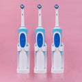 Wall Mounted Electric Toothbrush Holder, Set of 4, Adhesive Bathroom Organiser, White - view 4