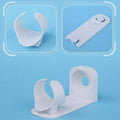 Wall Mounted Electric Toothbrush Holder, Set of 4, Adhesive Bathroom Organiser, White - view 5
