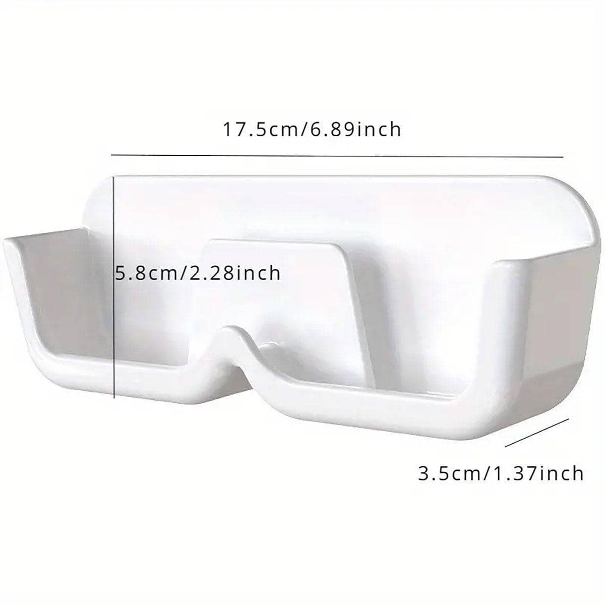 Wall Mounted Eyeglass Holders, Set of 6 - White - view 3