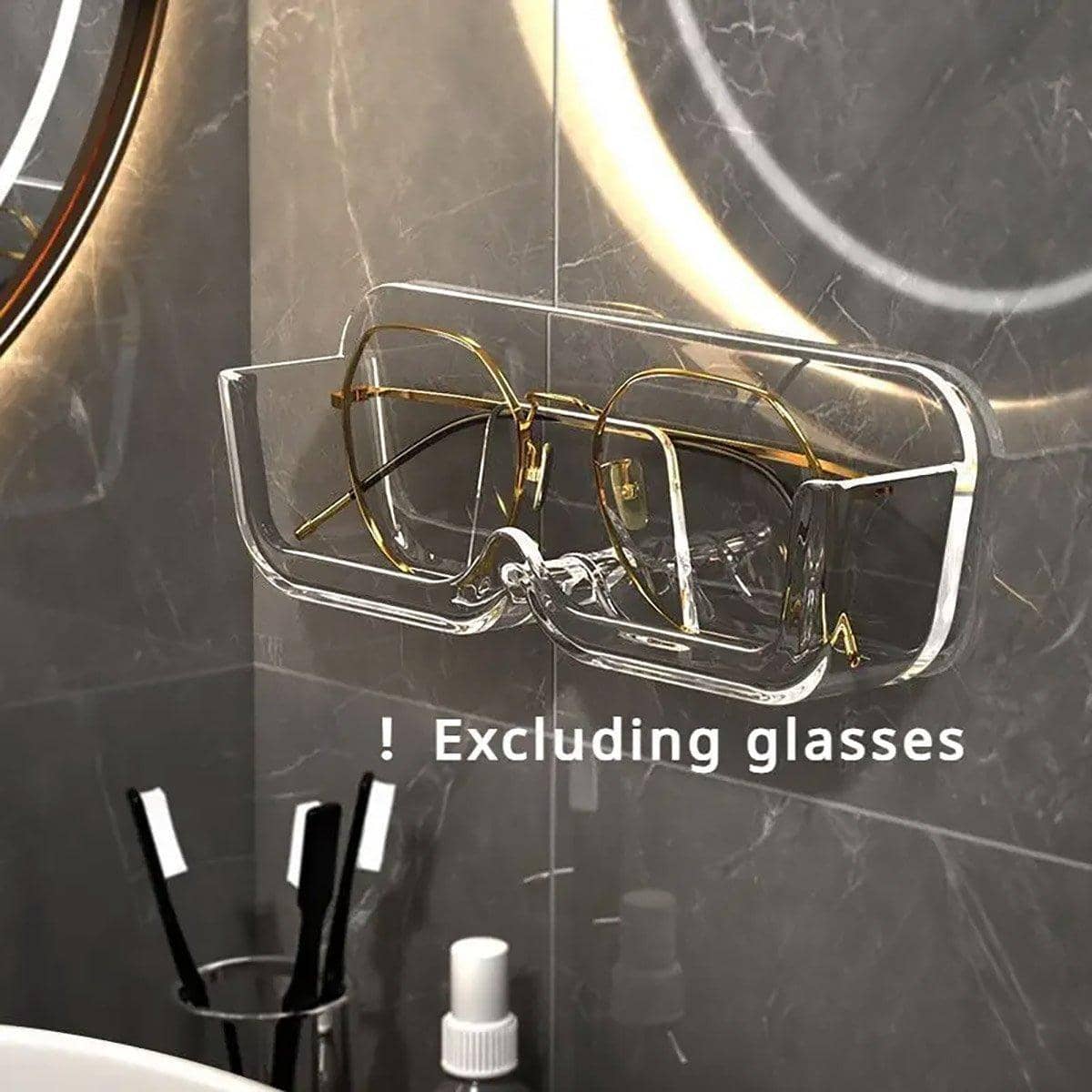 Wall Mounted Eyeglass Holders, Set of 6 - White - view 5