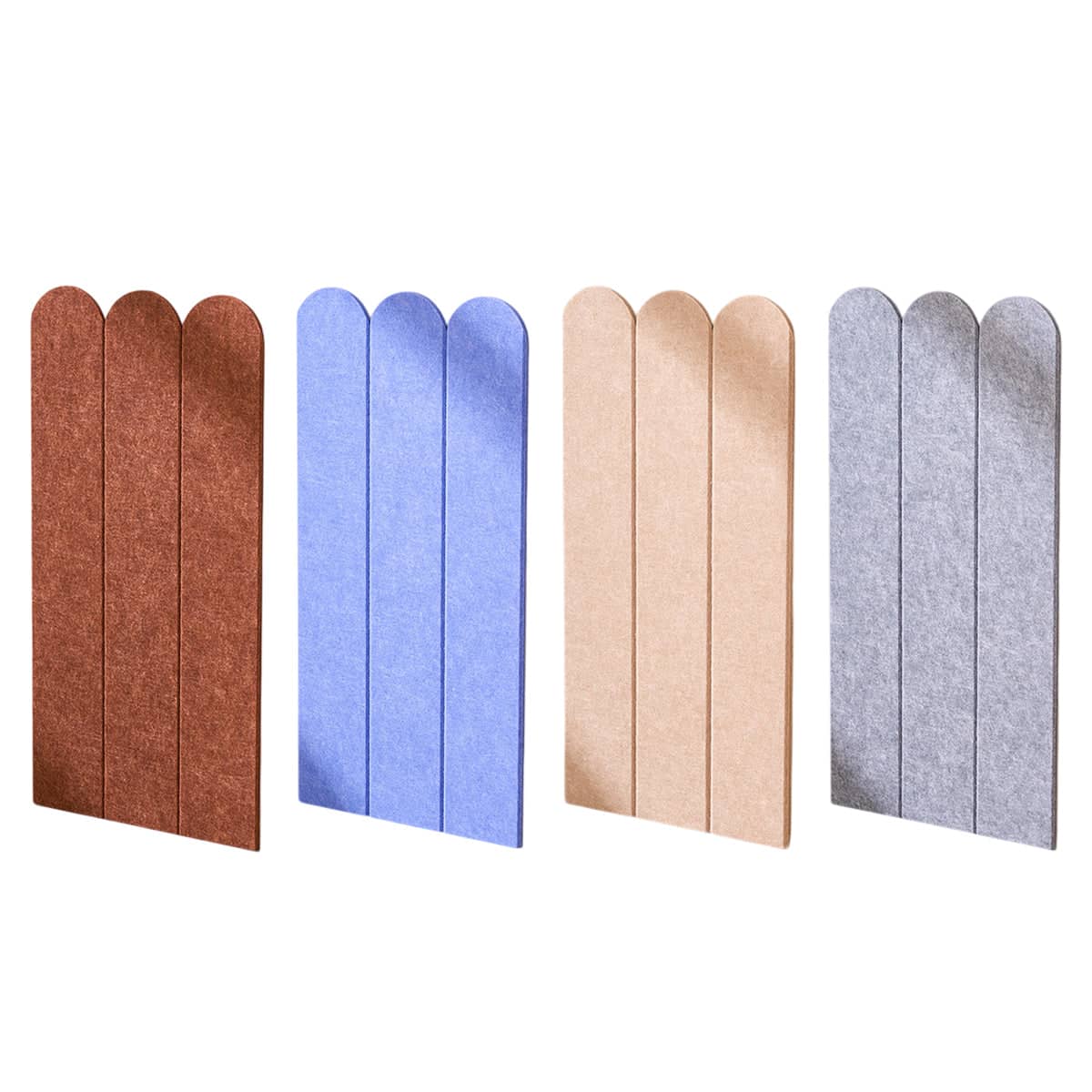 Wall Mounted Felt Cat Scratching Boards, 30 x 60cm - Light Grey, Pack of 5 - view 3