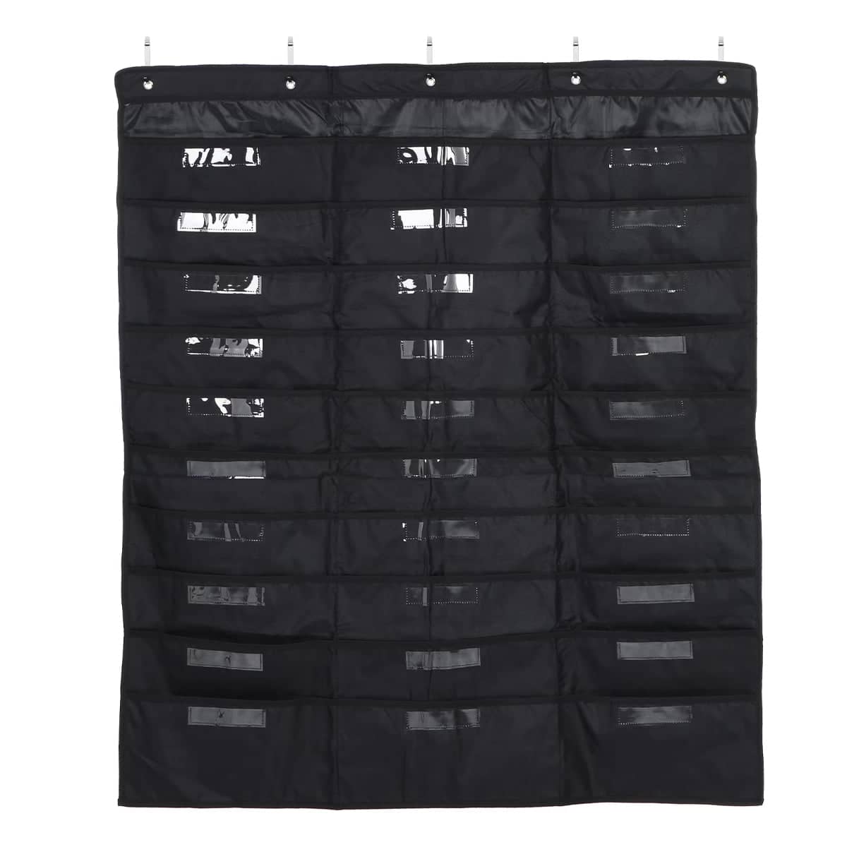 Wall Mounted File Organiser Hanging Bag with 30 Pockets Oxford Cloth - view 2