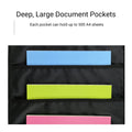 Wall Mounted File Organiser Hanging Bag with 30 Pockets Oxford Cloth - view 4