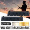 Wall Mounted Fishing Rod Holder Rack, Set of 2