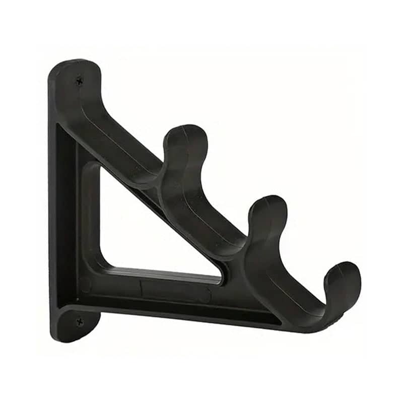 Wall Mounted Fishing Rod Rack Holder for 6 Rods, Black - view 2