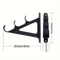 Wall Mounted Fishing Rod Rack Holder for 6 Rods, Black - view 3