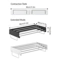 Wall Mounted Foldable Clothes Drying Rack, Aluminium Alloy - White - view 4