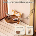 Wall Mounted Foldable Round Table with 720 Degree Rotating Tray for Small Spaces - White - view 5