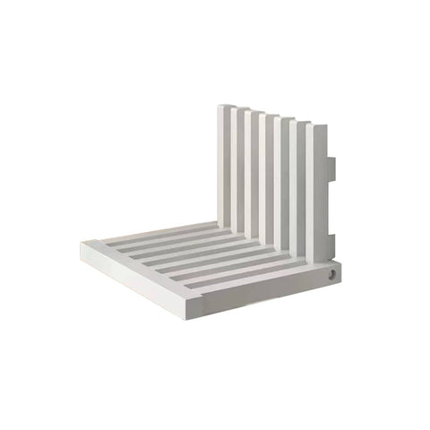 Wall Mounted Folding Shoe Changing Stool - White, 41 x 34 x 34cm