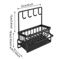 Wall Mounted Kitchen Sink Sponge Holder, Non-Perforated Draining Basket - view 3