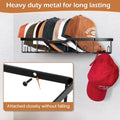 Wall Mounted Metal Hat Rack Organiser, Set of 2 - view 5