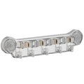 Wall Mounted Mop Rack with Suction Cups and Hooks - Clear