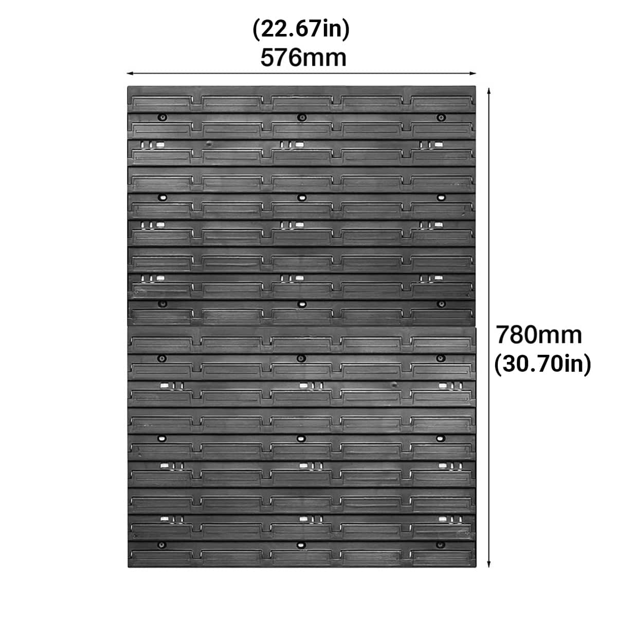 Wall Mounted Pegboard Tool Organiser Set of 49 Storage Boxes - view 4