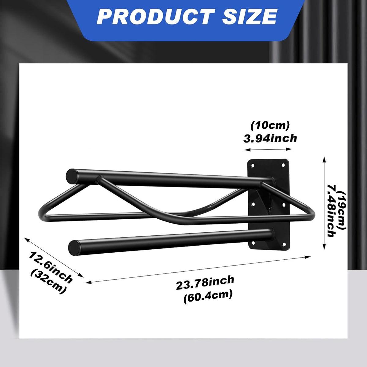 Wall Mounted Saddle Rack with Double Saddle Pad Storage - view 3