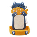 Wall Mounted Sisal Cat Scratching Post with Bed and Hanging Toy - view 2