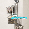 Wall Mounted Spice Storage Box Set of 3 with 180 Degree Rotating Containers - view 5