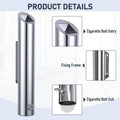 Wall Mounted Stainless Steel Ashtray, 1.8L Lockable - Silver - view 4