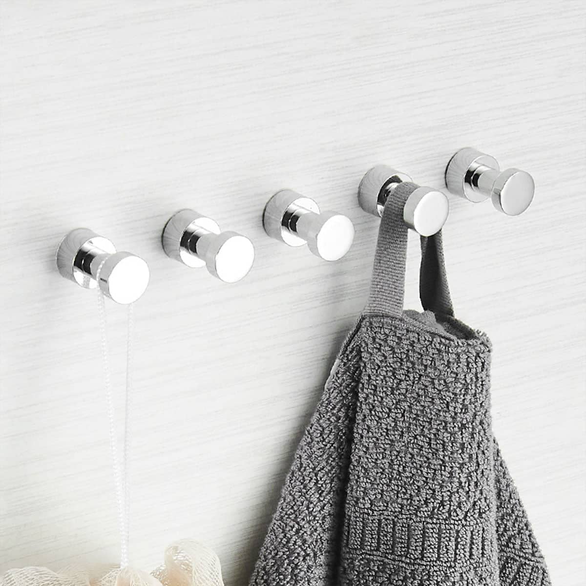 Wall Mounted Stainless Steel Single Coat Hook for Bathroom - view 4