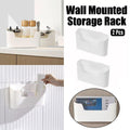 Wall Mounted Storage Racks for Kitchen and Bathroom, Set of 2
