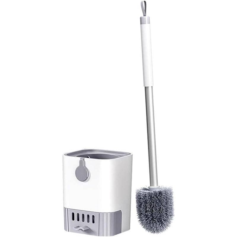 Wall Mounted Toilet Brush with Draining Tray Holder - view 2