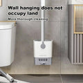 Wall Mounted Toilet Brush with Draining Tray Holder - view 4