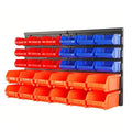 Wall Mounted Tool Storage Rack Bin Organiser Box for Garage Workshop, Pack of 30 - view 2