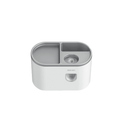 Wall Mounted Toothbrush Holder ABS with Adhesive Mount - 1 Cup