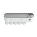 Wall Mounted Toothbrush Holder ABS with Adhesive Mount - 5 Cups