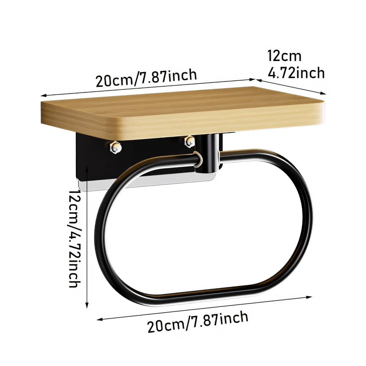 Wall Mounted Towel Rack for Bathroom and Shower Rustproof Space Saving Design - view 3