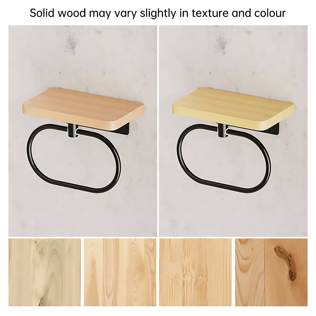 Wall Mounted Towel Rack for Bathroom and Shower Rustproof Space Saving Design - view 5