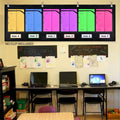 Wall Pocket Chart with 6 Pockets, Durable Oxford Cloth for School and Office - view 5