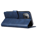 Wallet Phone Case in Blue Faux Leather - iPhone 14 Pro - view 4